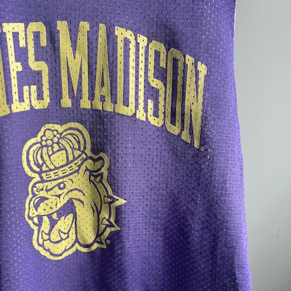 Medium Cropped James Madison University JMU Dukes Reversible Jersey - Picture 1 of 2